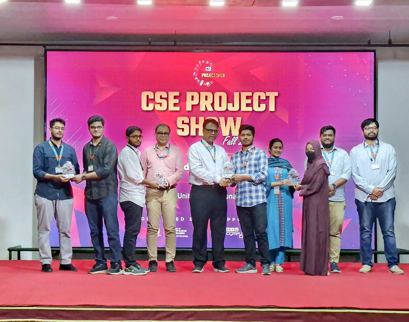 Anjon Biswas at a project showcase event